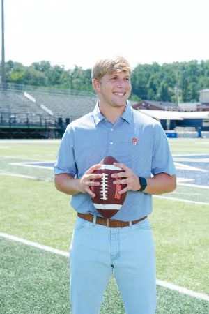 Aubie Pinstripe Polo