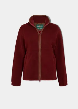 Aylsham Ladies Fleece Jacket In Bloodstone - Regular Fit