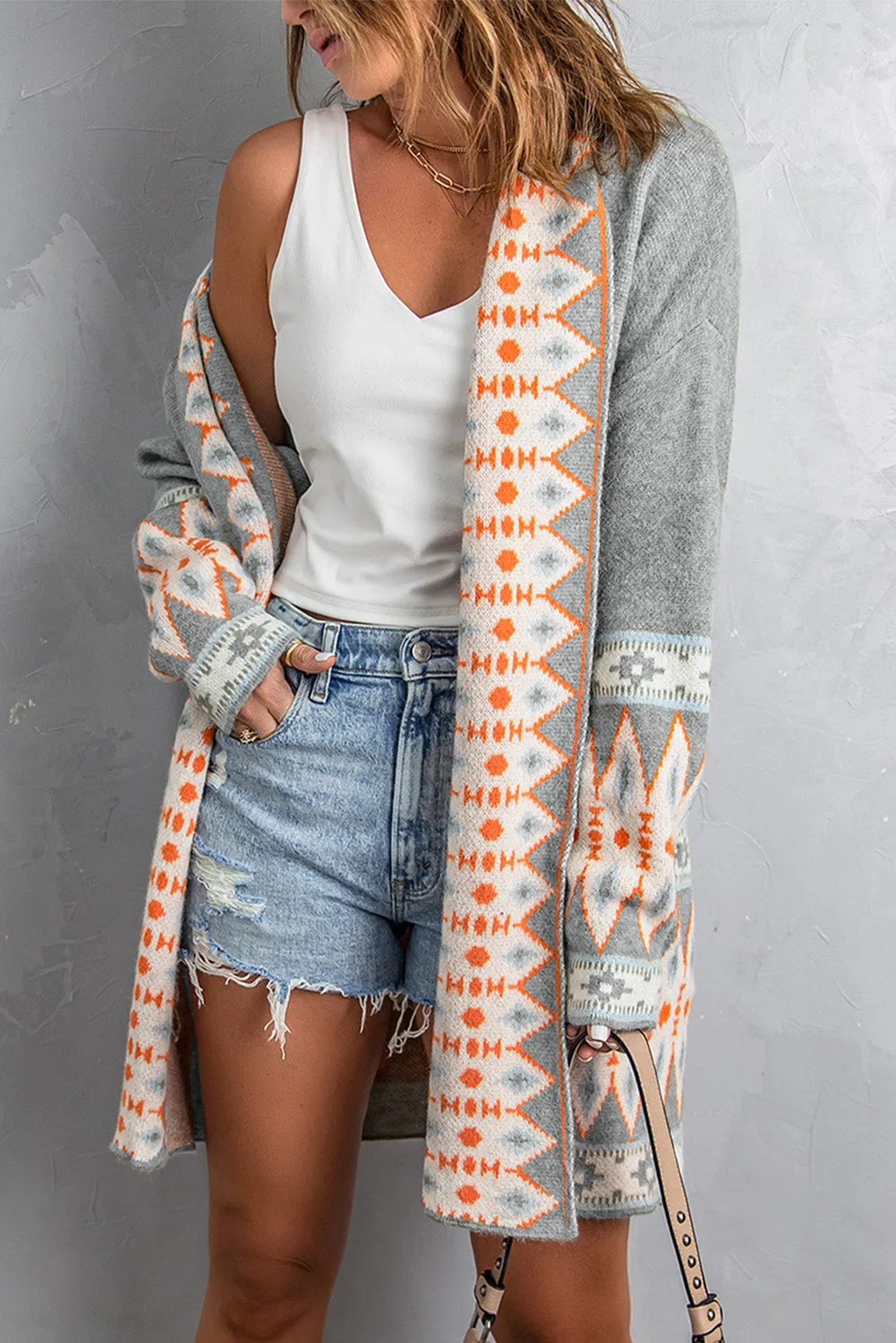 Aztec Knitted Cardigan