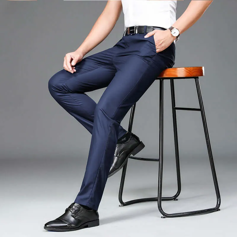 Bamboo Fiber Lightweight Casual Business Trousers