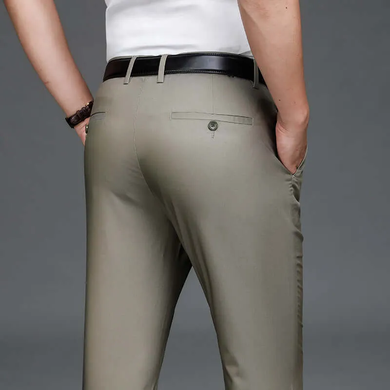 Bamboo Fiber Lightweight Casual Business Trousers