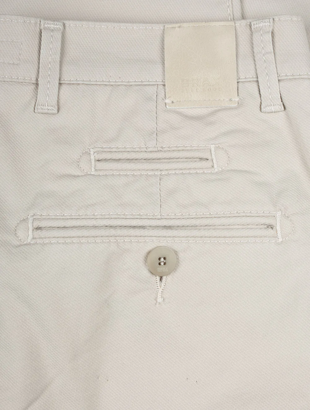 Beige Fabio Cotton Trousers