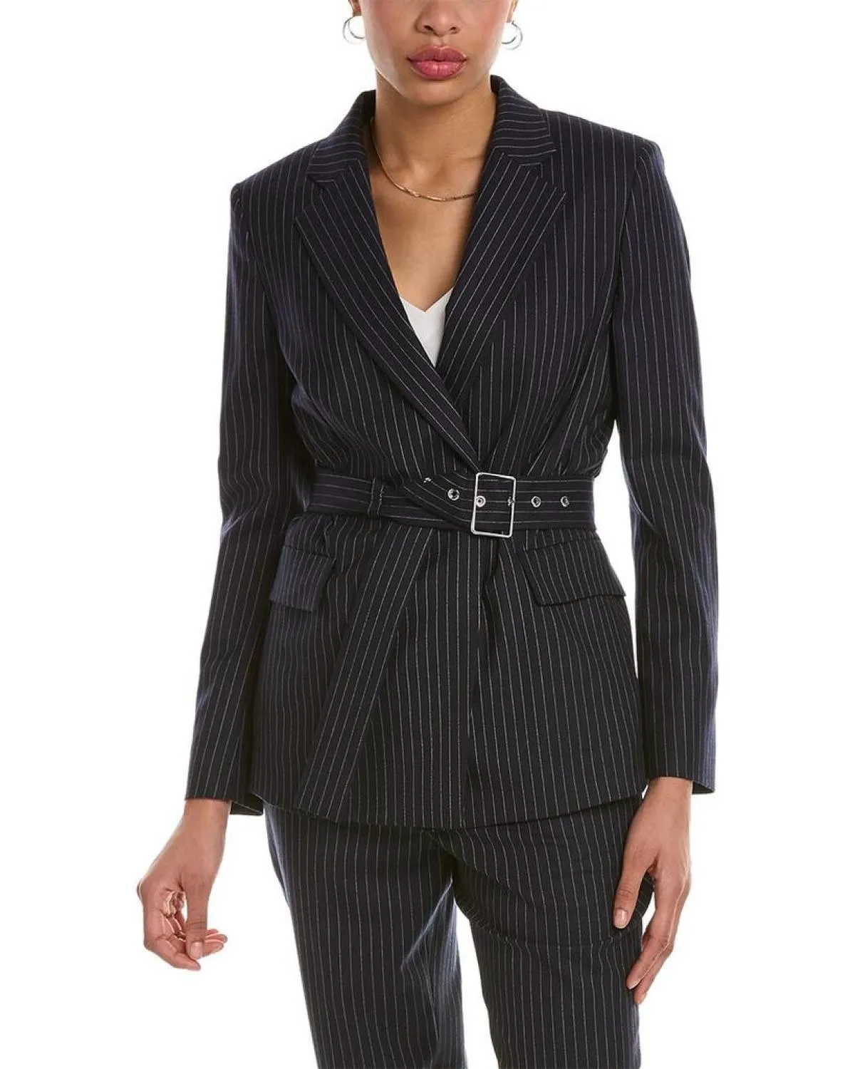 BOSS Hugo Boss Pinstripe Wool-Blend Jacket