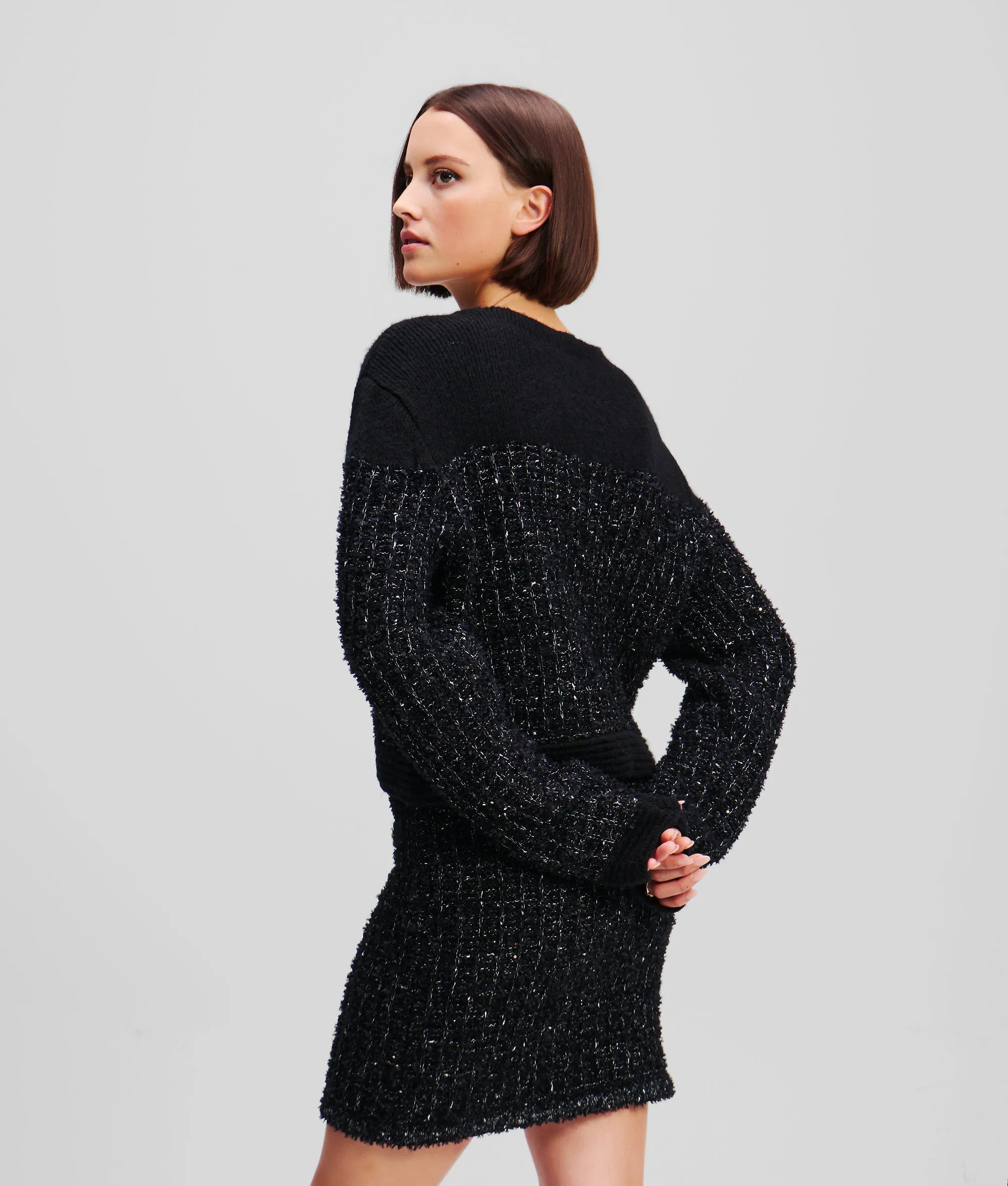 BOUCLE KNIT CARDIGAN