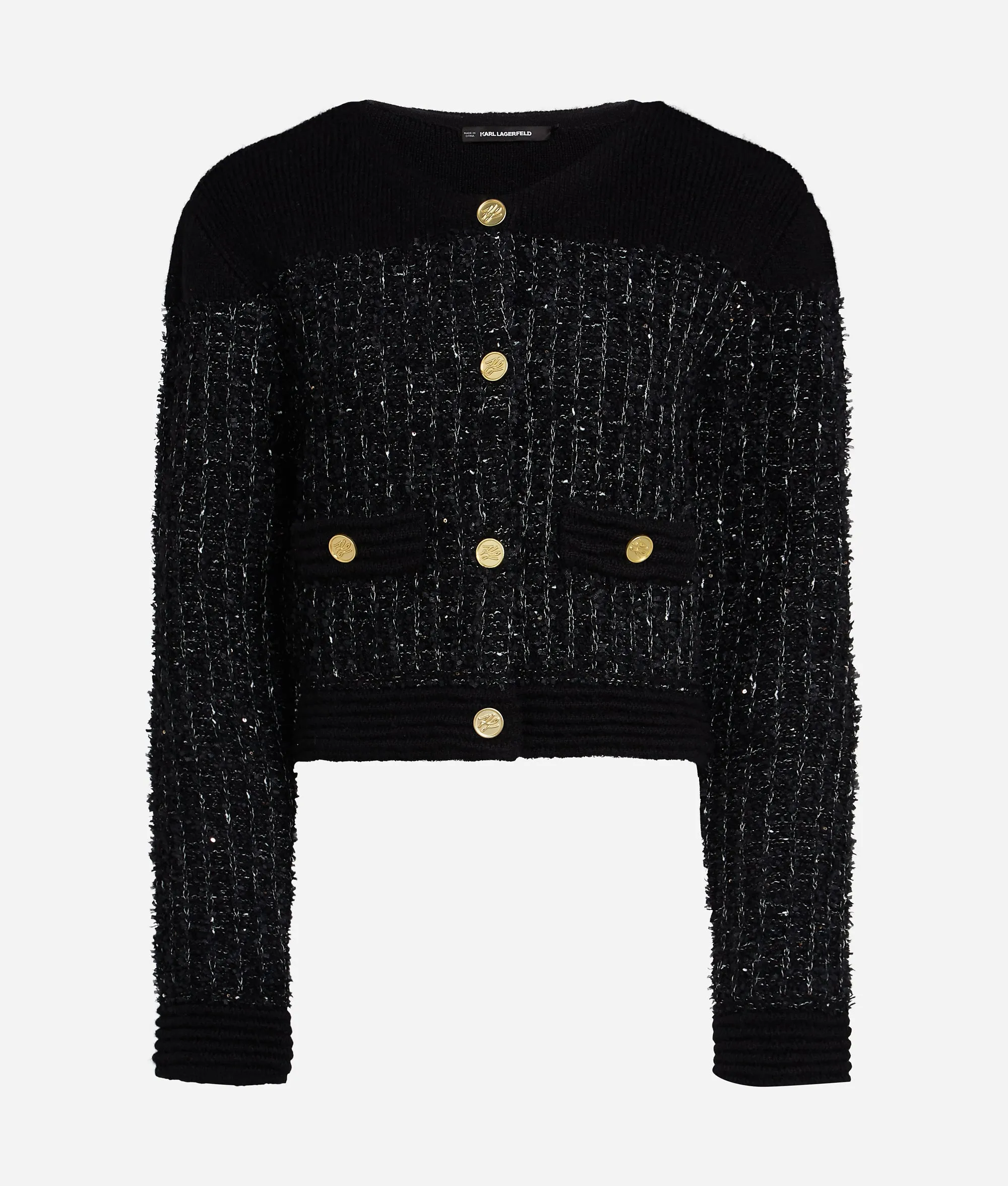 BOUCLE KNIT CARDIGAN