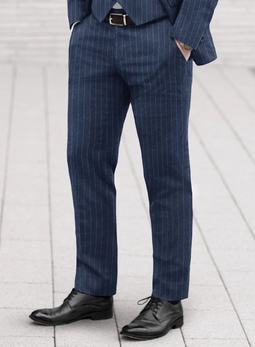 Caccioppoli Genio Blue Wool Suit