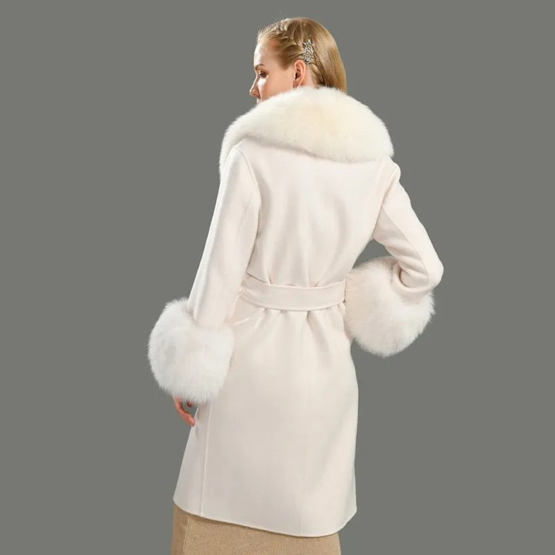 Cashmere Fur Wool Coats