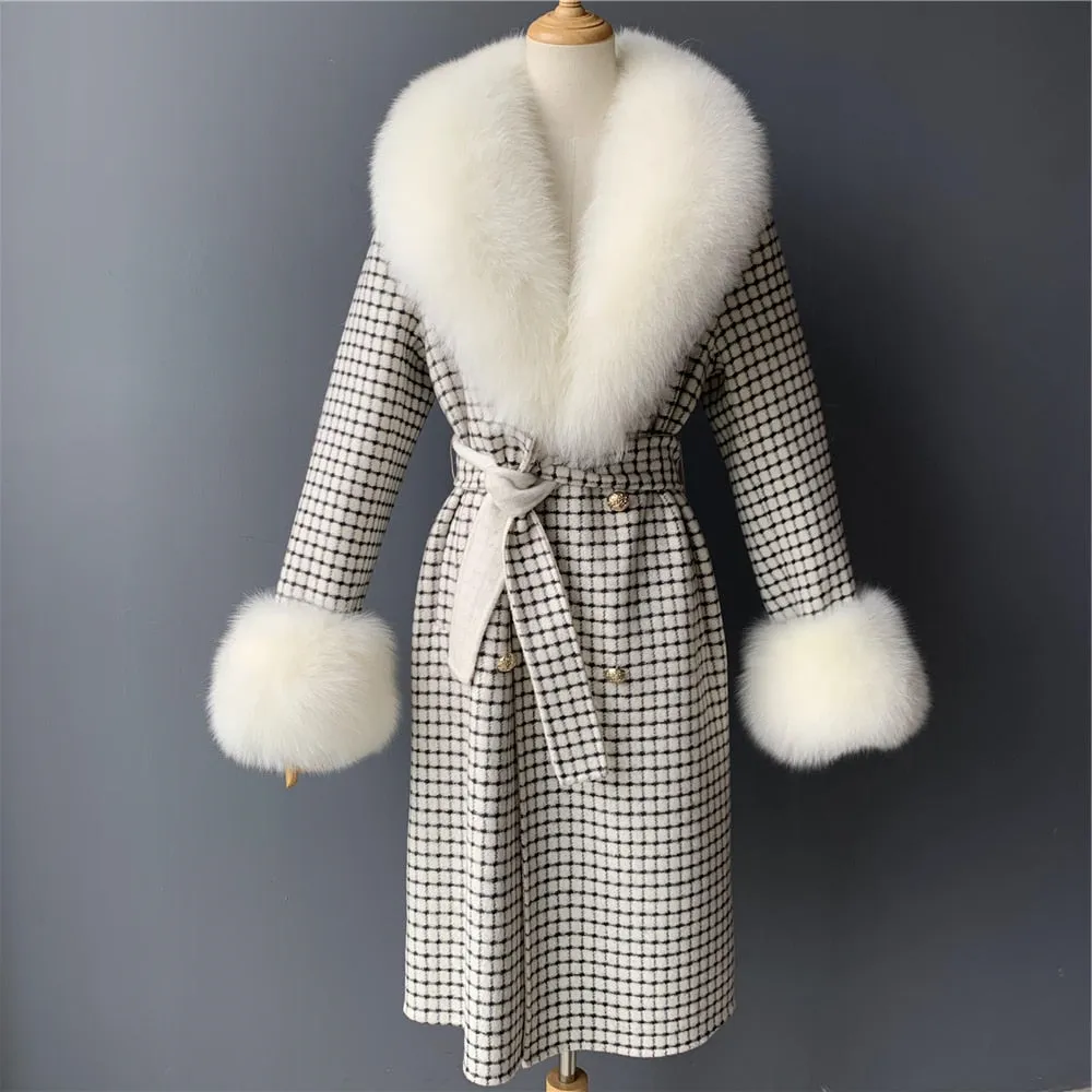 Cashmere Fur Wool Coats