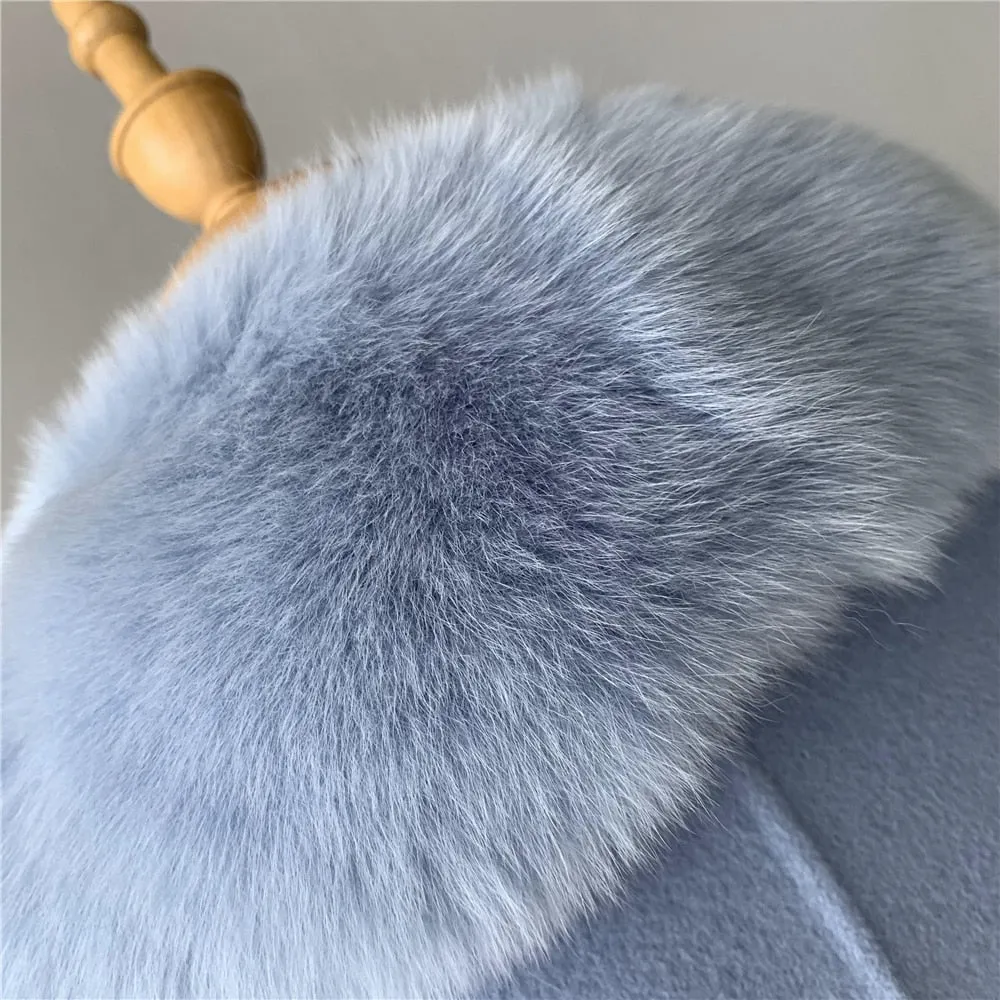 Cashmere Fur Wool Coats