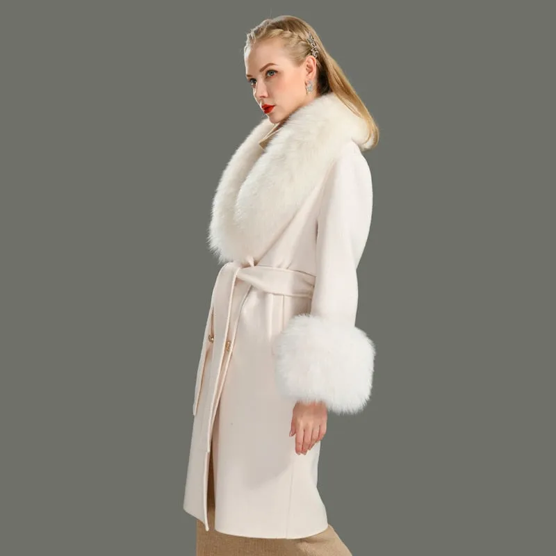 Cashmere Fur Wool Coats