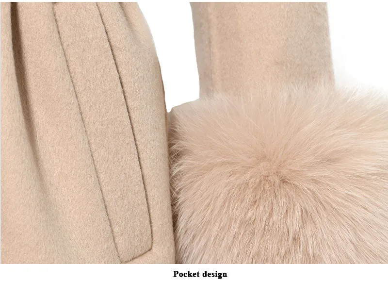 Cashmere Fur Wool Coats