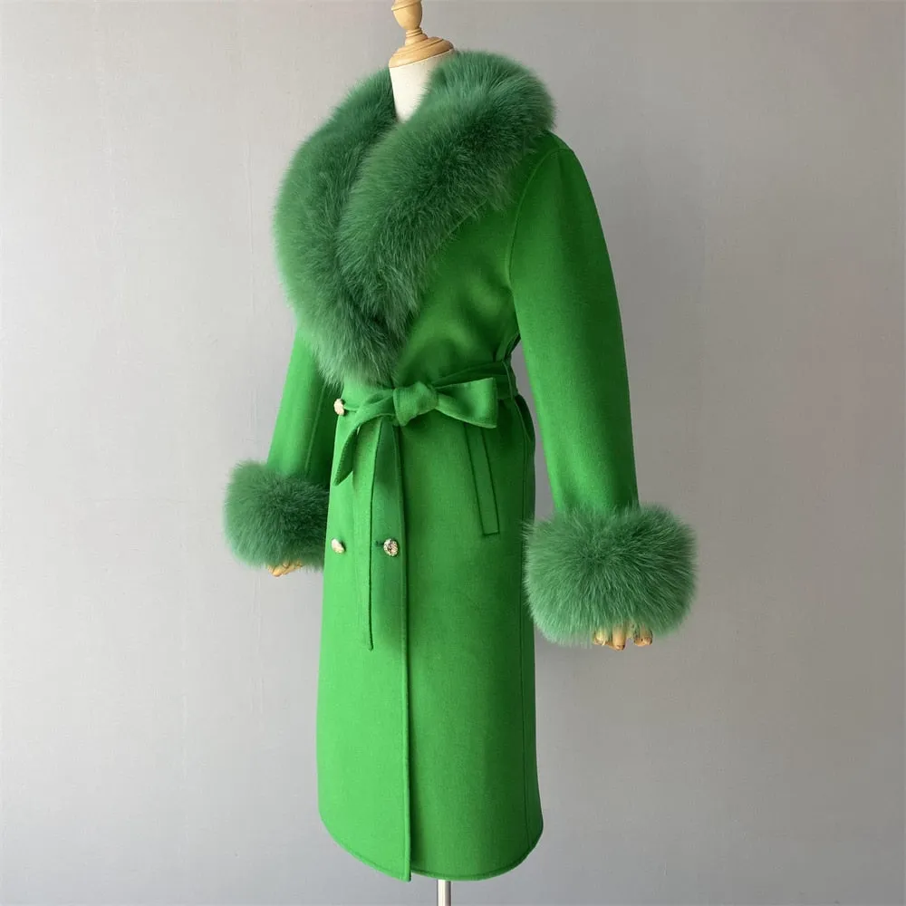 Cashmere Fur Wool Coats