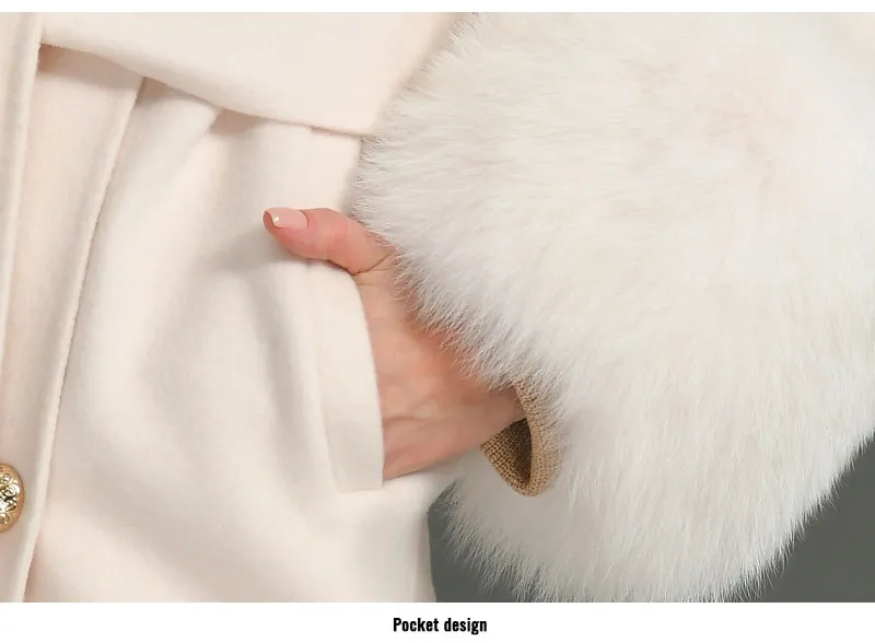 Cashmere Fur Wool Coats