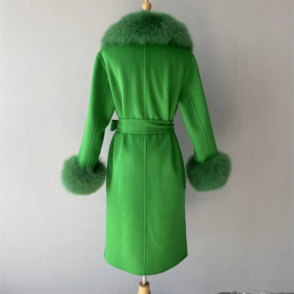 Cashmere Fur Wool Coats