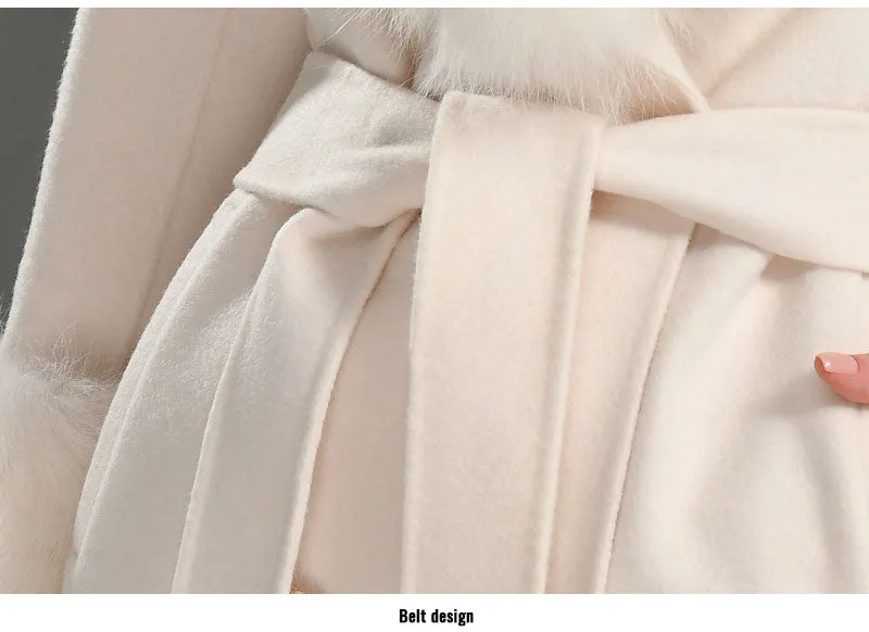 Cashmere Fur Wool Coats