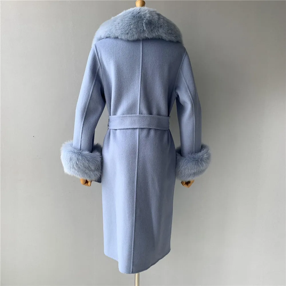 Cashmere Fur Wool Coats