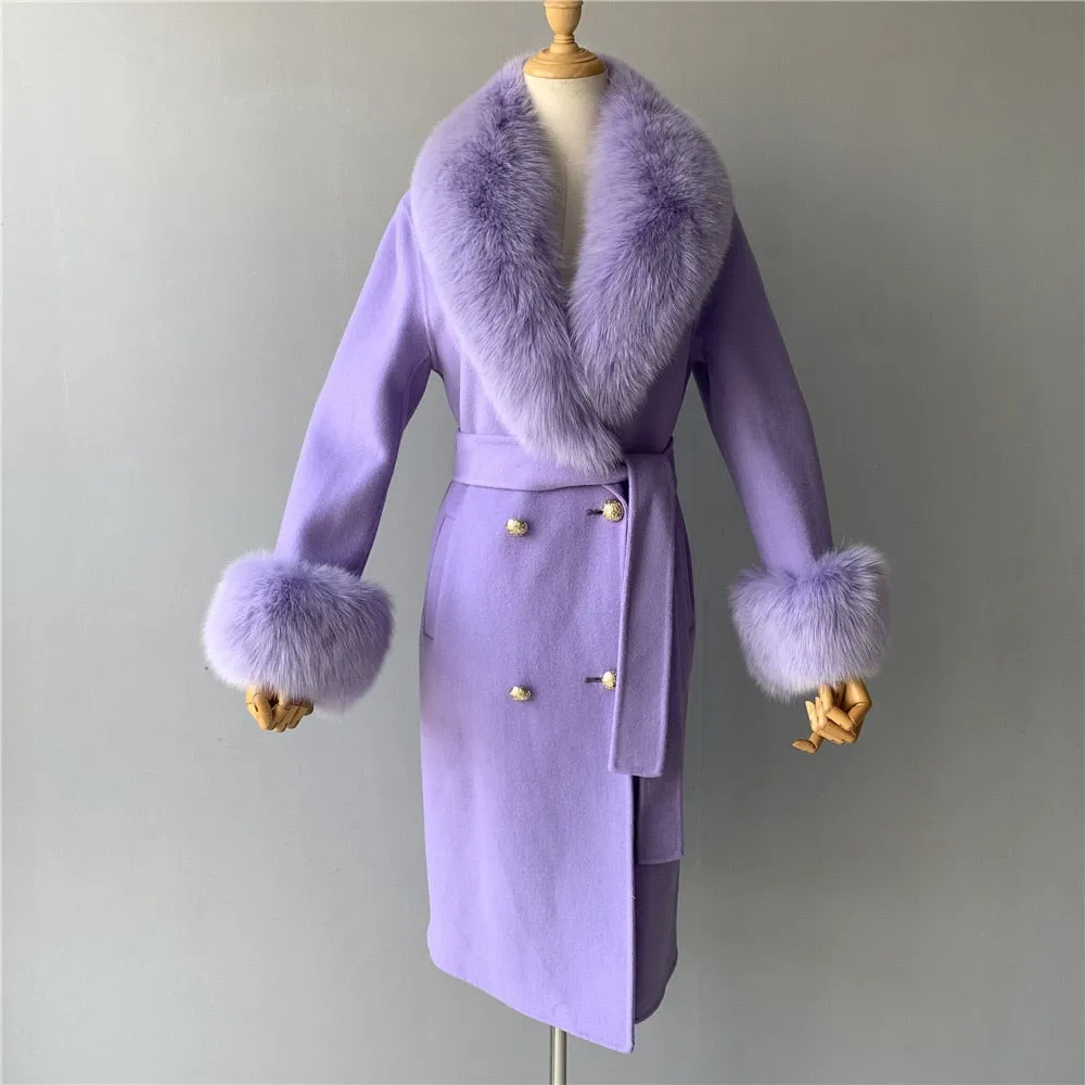 Cashmere Fur Wool Coats