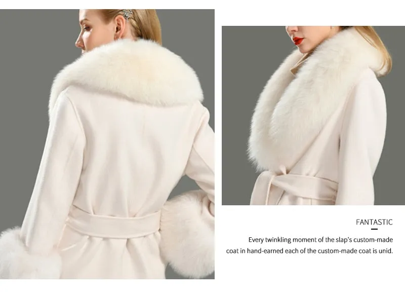 Cashmere Fur Wool Coats