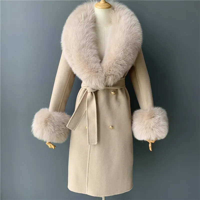 Cashmere Fur Wool Coats