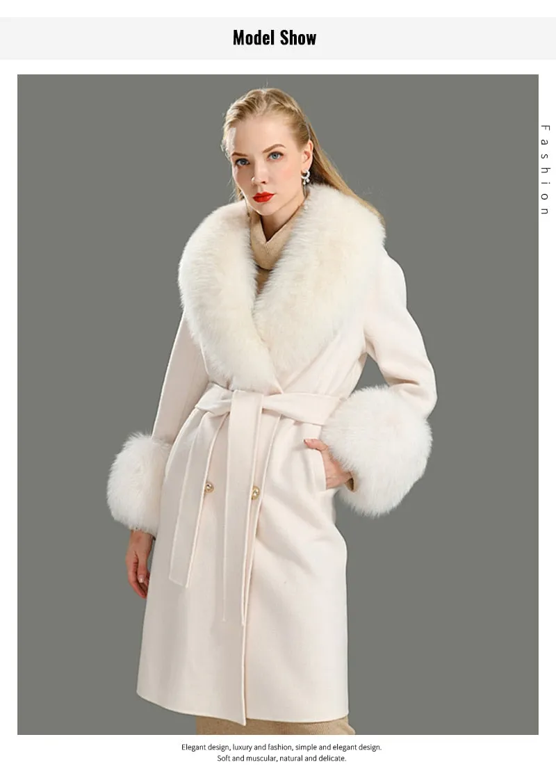 Cashmere Fur Wool Coats