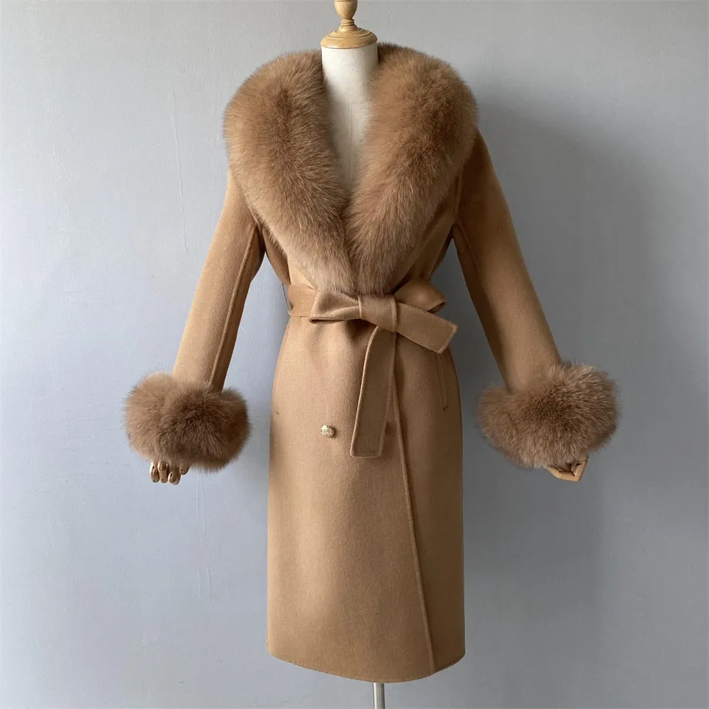 Cashmere Fur Wool Coats