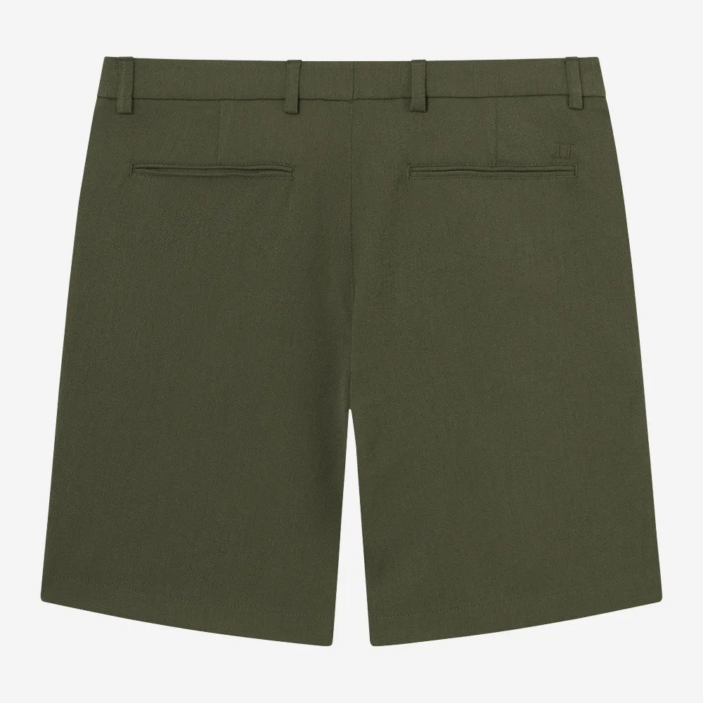 Como Regular Shorts - Olive Night Melange