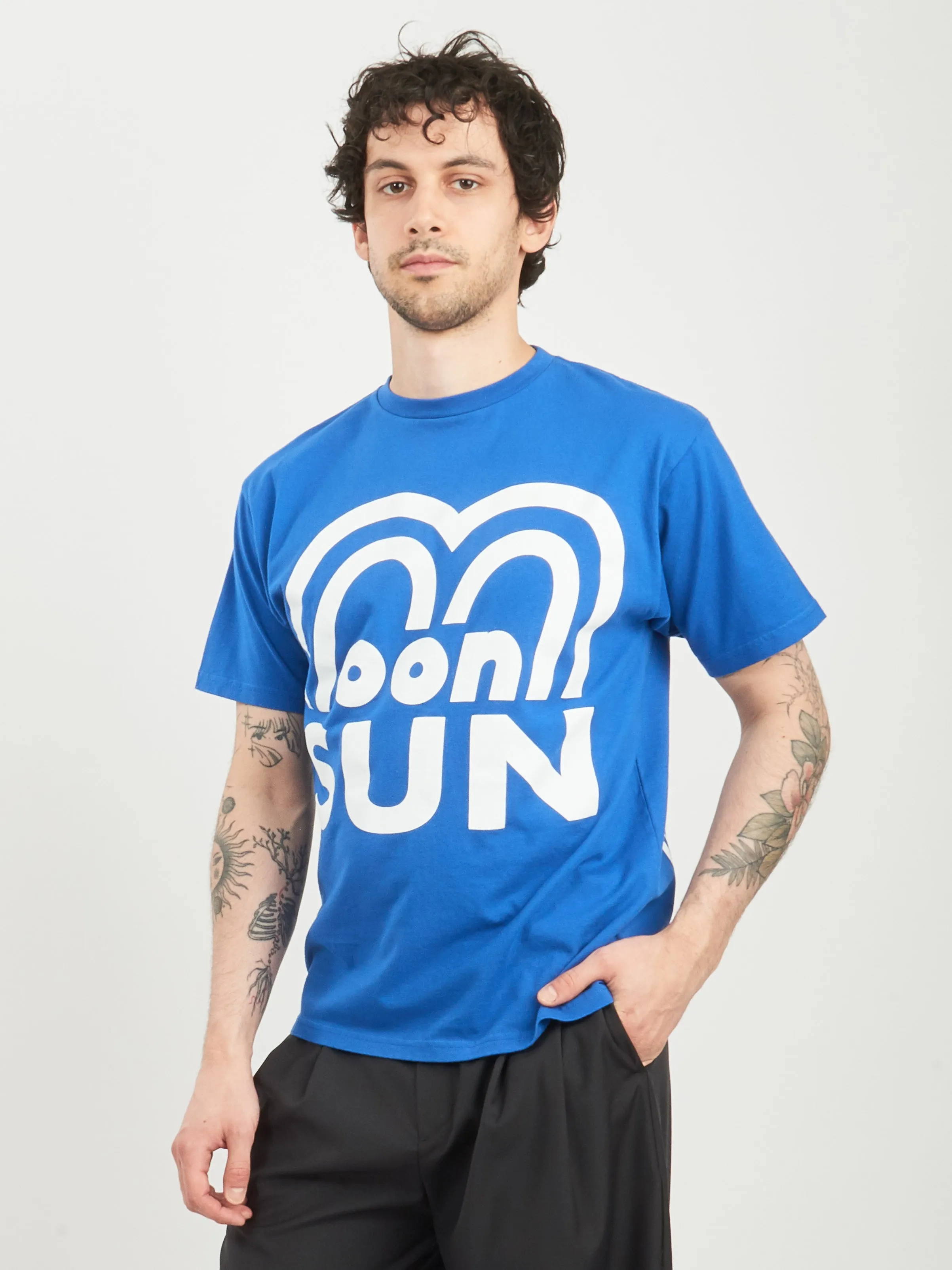 Côte D'Azur Blue "Sun & Moon" T-Shirt