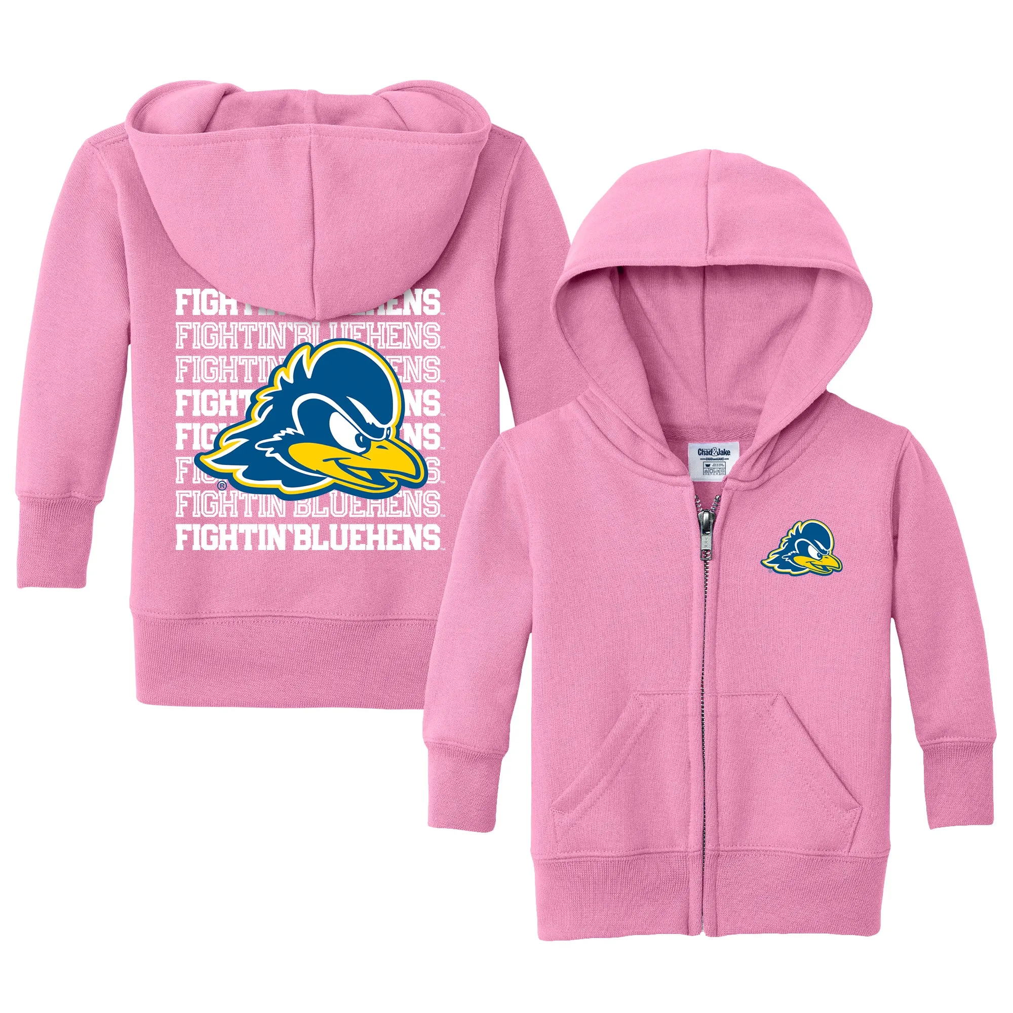 Delaware Fightin' Blue Hens Retro Infant Full-Zip Sweatshirt