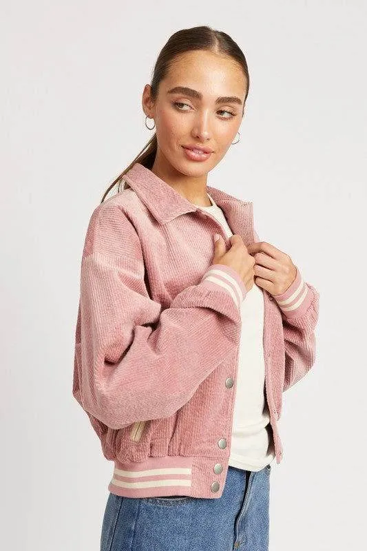 Emory Park Bomber Jacket With Collar