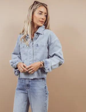 Essie Cropped Denim Jacket