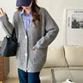 FashionSierra - Chic Vintage Oversized Sweaters Winter Knitted Cardigans