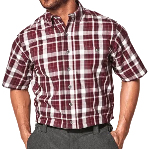 Gameguard Men's Maroon Plaid Shirt