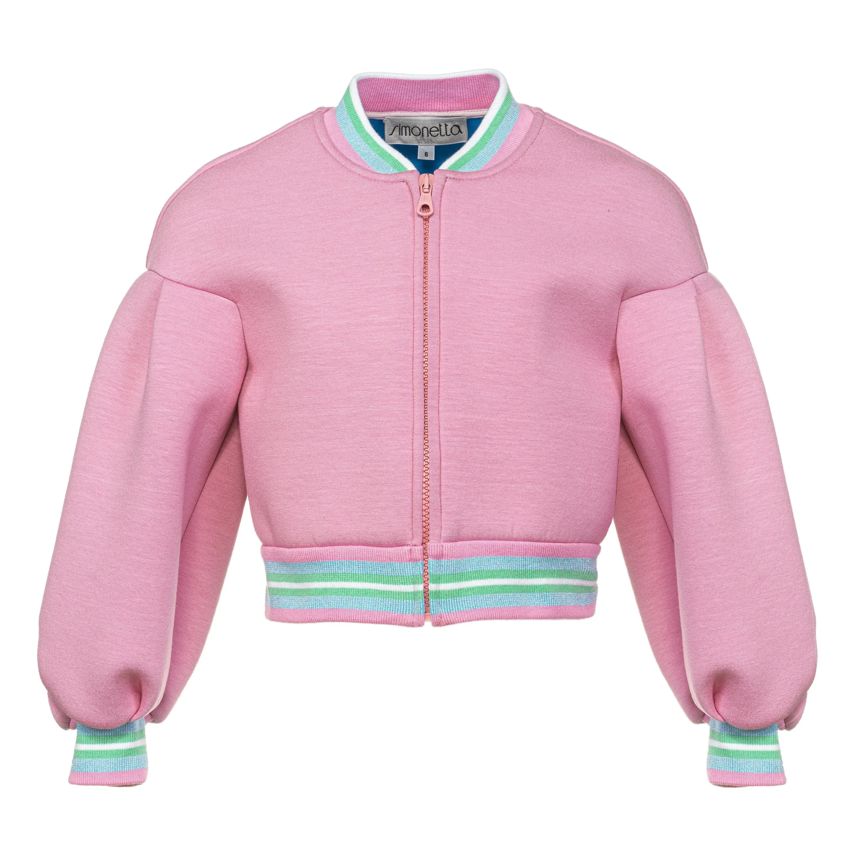 Girls Pink Neoprene Jacket