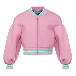 Girls Pink Neoprene Jacket