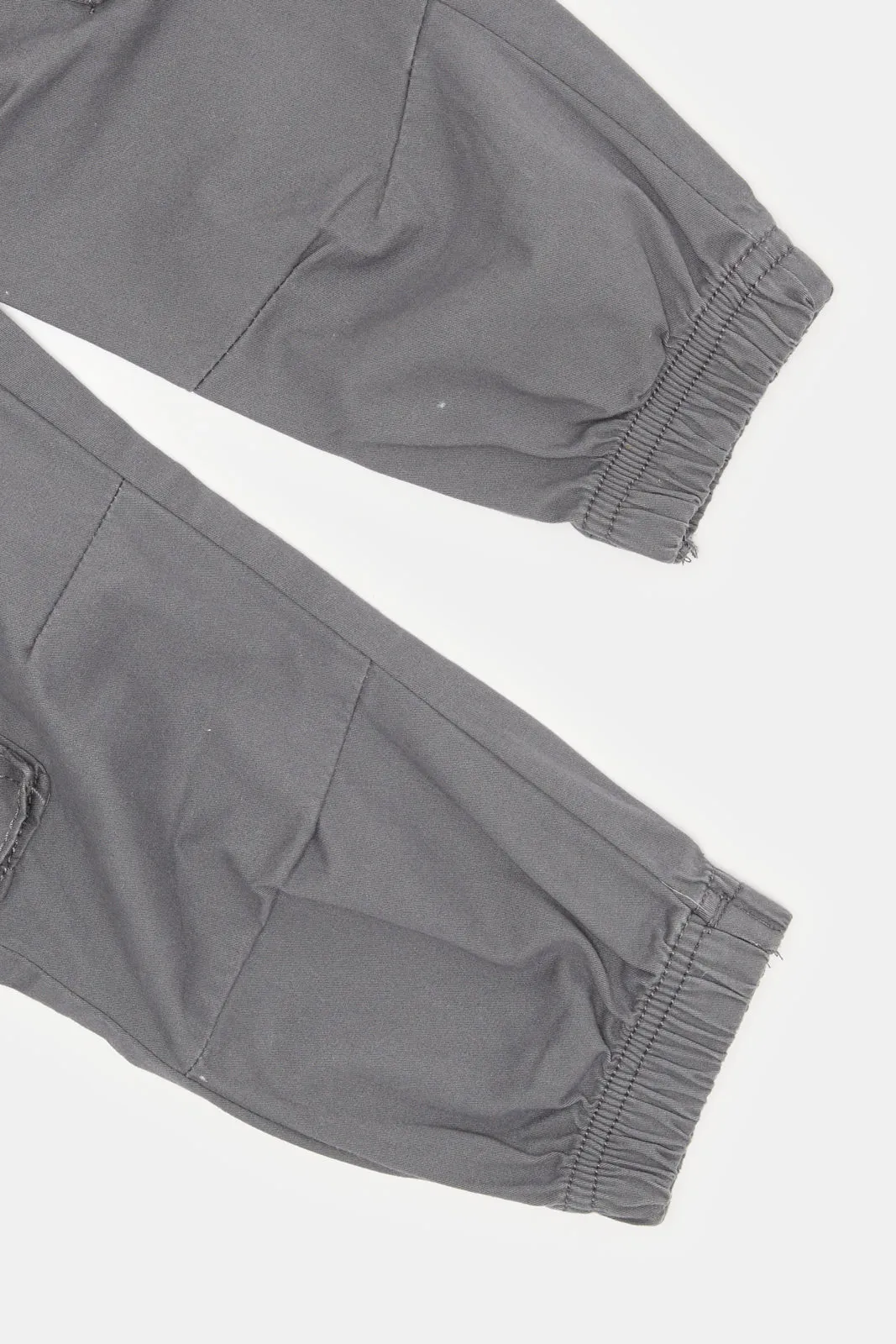 Infant Boys Grey Cargo Jogger