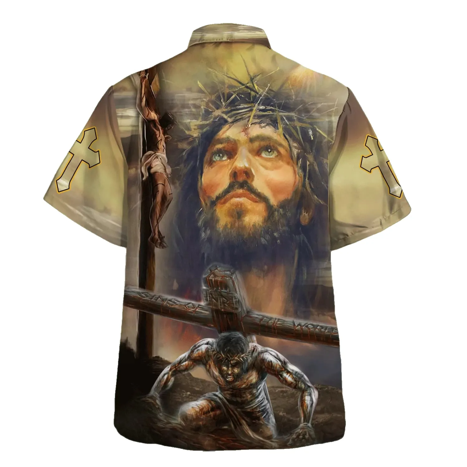 Jesus Portrait Crucifixion Of Jesus Hawaiian Shirts For Men & Women - Christian Hawaiian Shirt - Hawaiian Summer Shirts