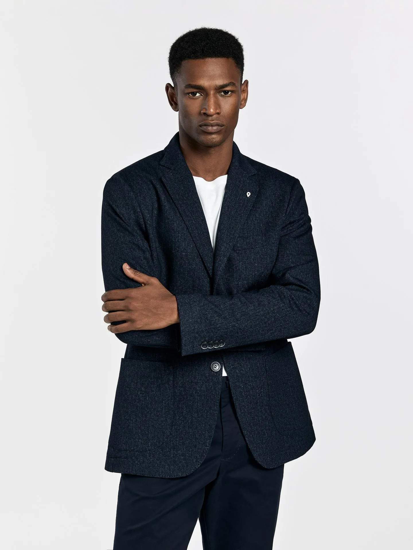 K-comfort twill jersey blazer