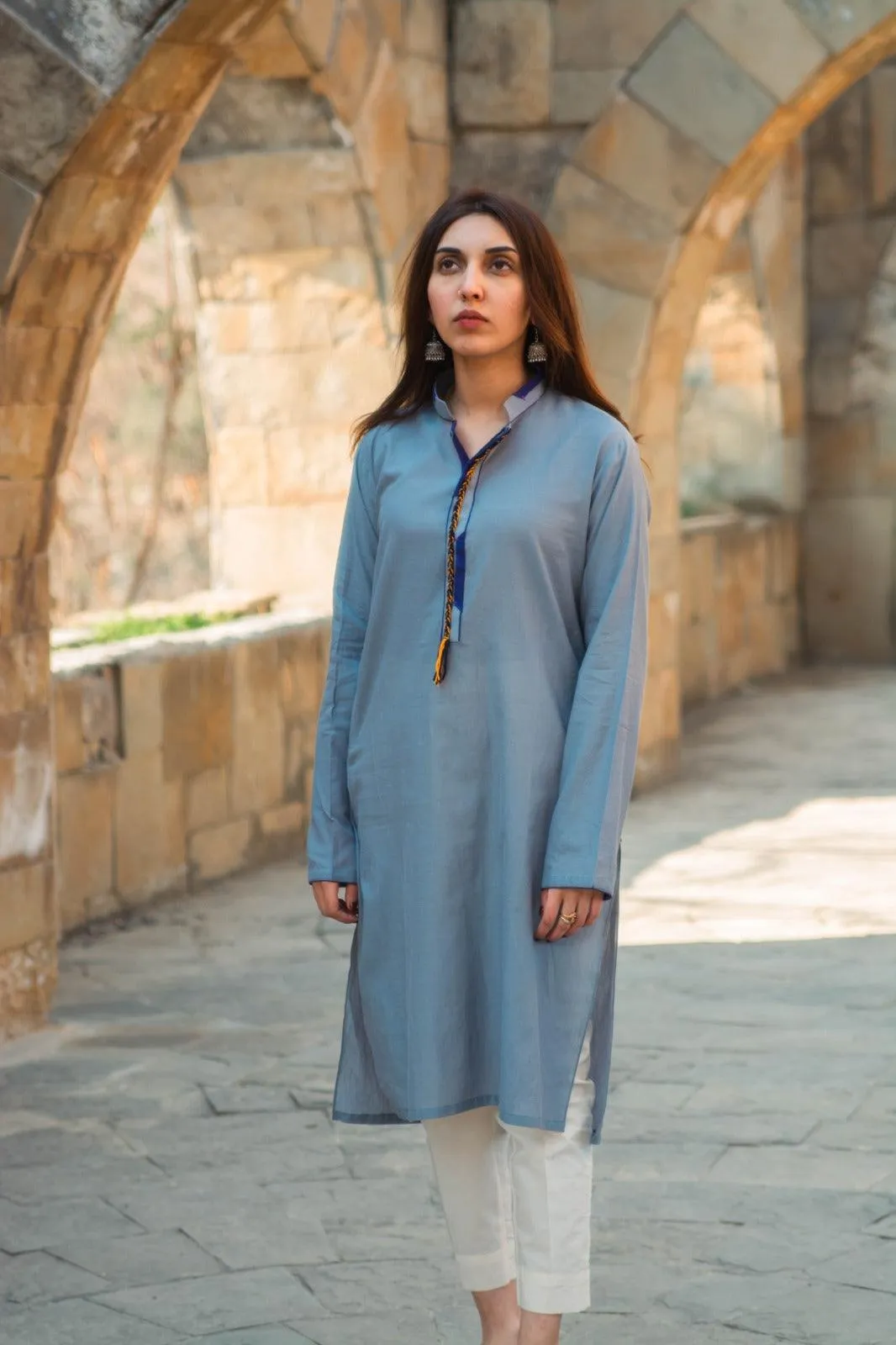 Leila - Gray Spring/Summer Kurta