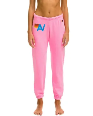 LOGO SWEATPANTS - NEON PINK