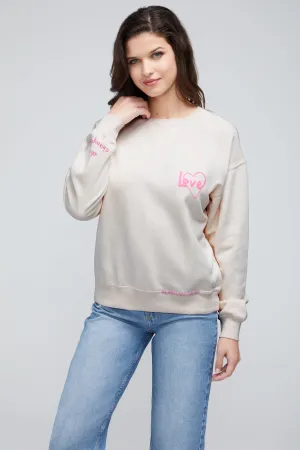 Love Stay In Cody Sweatshirt | Heavenly Pink