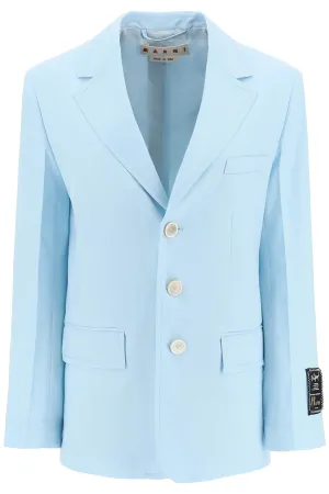 Marni three-button wool blazer