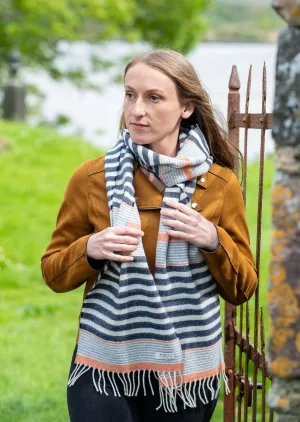 McNutt Seaside Navy Stripe Scarf