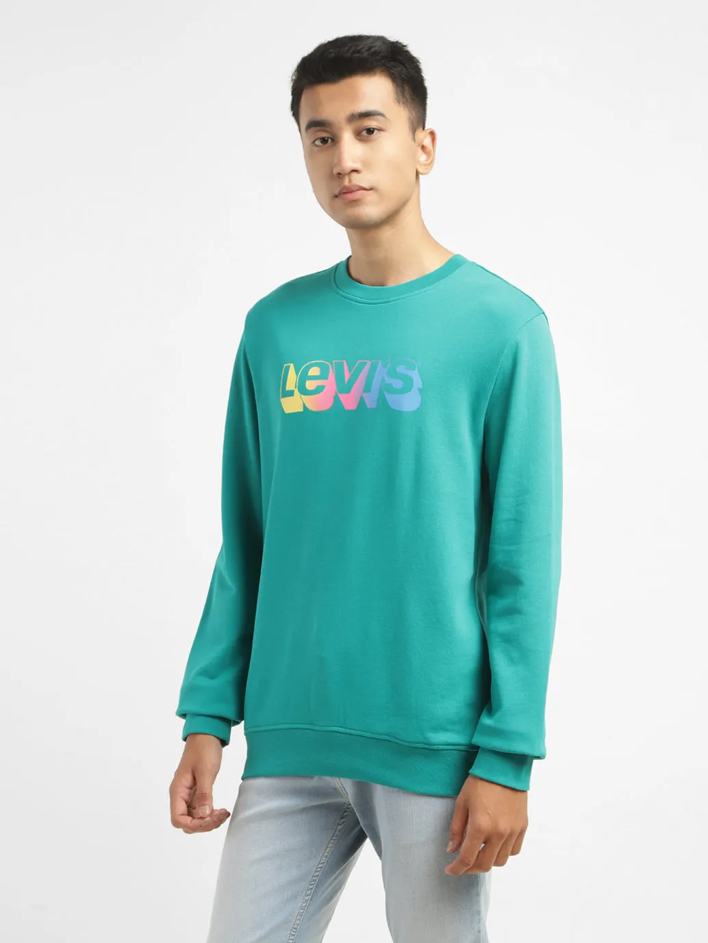 Men's Brand Logo Crew Neck Sweatshirt