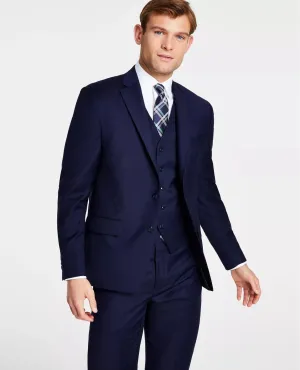 Stylish Navy Michael Kors Suit with Optional Vest for a Sophisticated Look