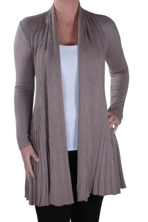 Open Front Knitted Cardigan