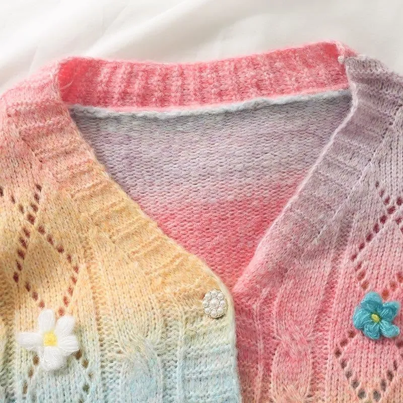 Pastel Rainbow Cardigan