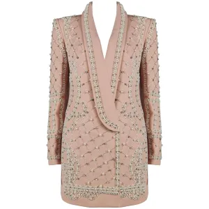 Polly Long Sleeve Pearl Embellished Jacket