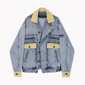 Pre Order:  Patchwork Denim Jacket