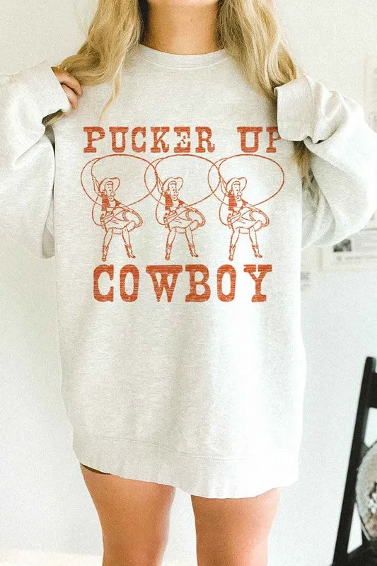 Pucker Up, Cowboy Crewneck