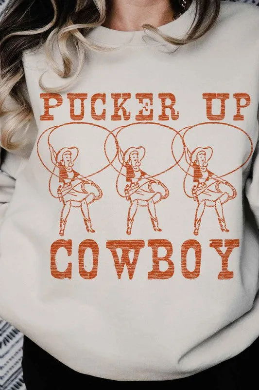 Pucker Up, Cowboy Crewneck